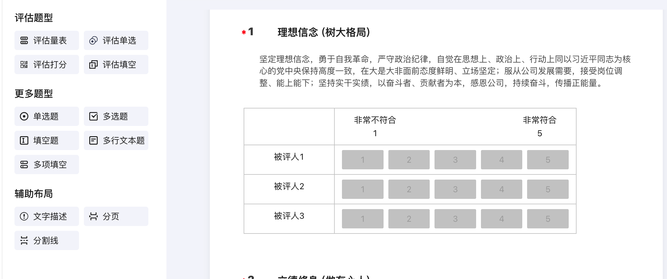 多维度 360 度评估,全面洞察人才